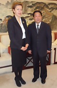 Lietuvos ambasadorė su Šandongo vicegubernatoriumi